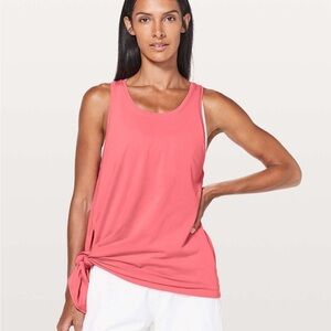Lululemon To the Point Tank Top Glossy Pink Workout Athletic Athleisure Size 2